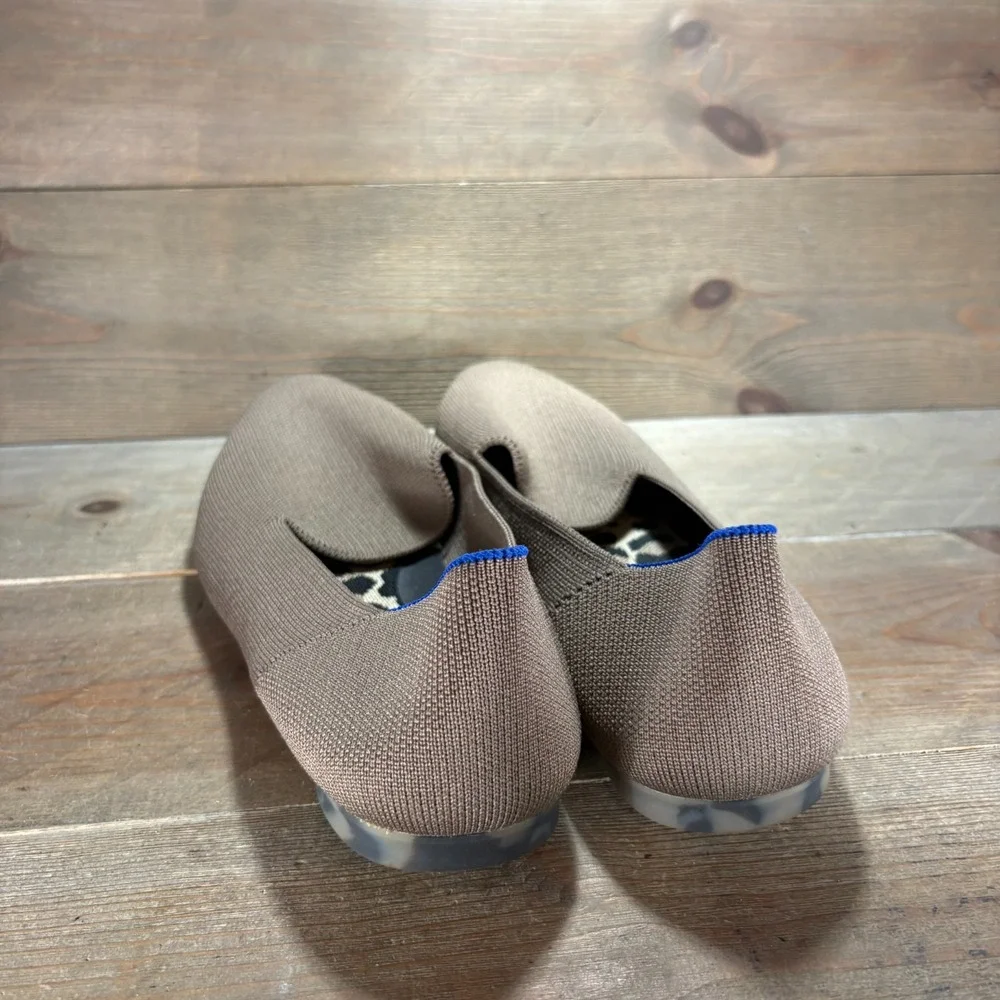 rothys the almond Womens size 13 shoes Brown Knit Round Toe Comfort Flats